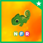 Neon fly ride chameleon (Adopt Me Pet)