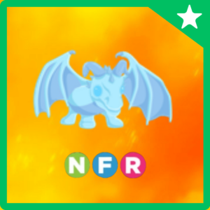 Neon fly ride frost dragon (Adopt Me Pet)