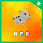 Neon fly ride santa dog (Adopt Me Pet)